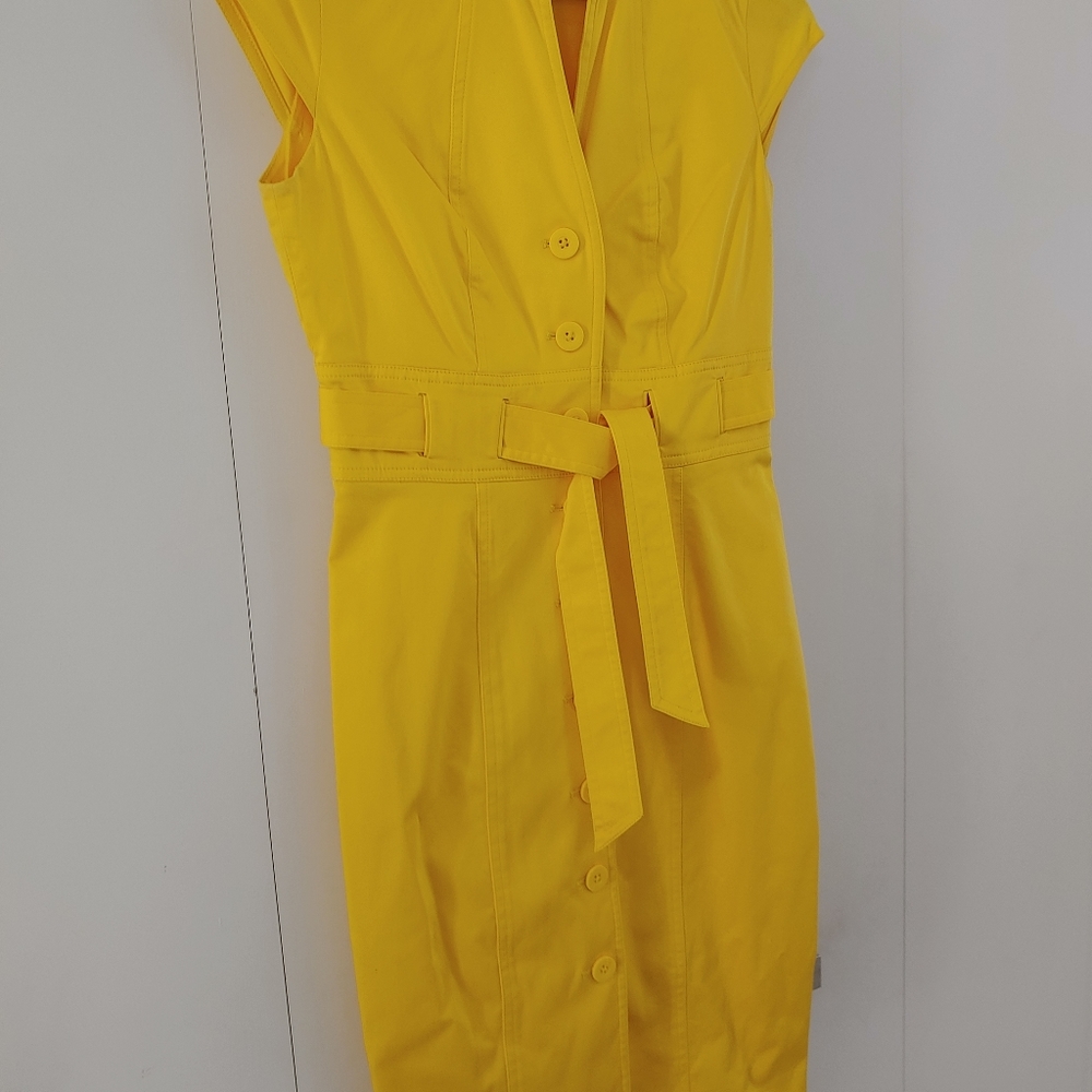 Calvin Klein Belted Shirt Dress (lined)